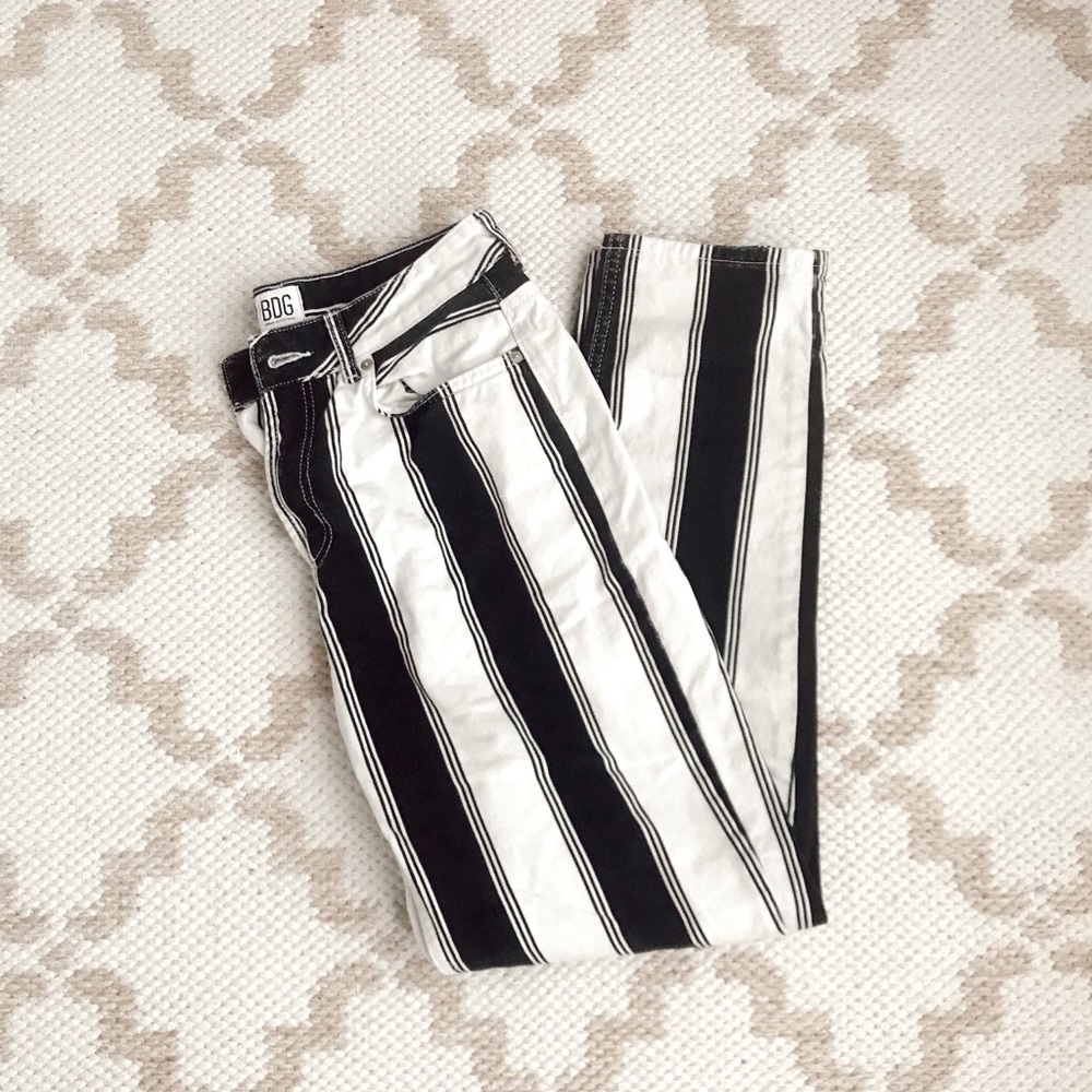 black and white bdg urban outfitters pants